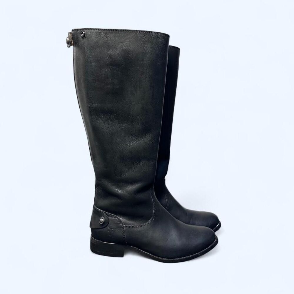Vintage Y2K Frye Molly Gore Black Tall Riding Boots Size 6